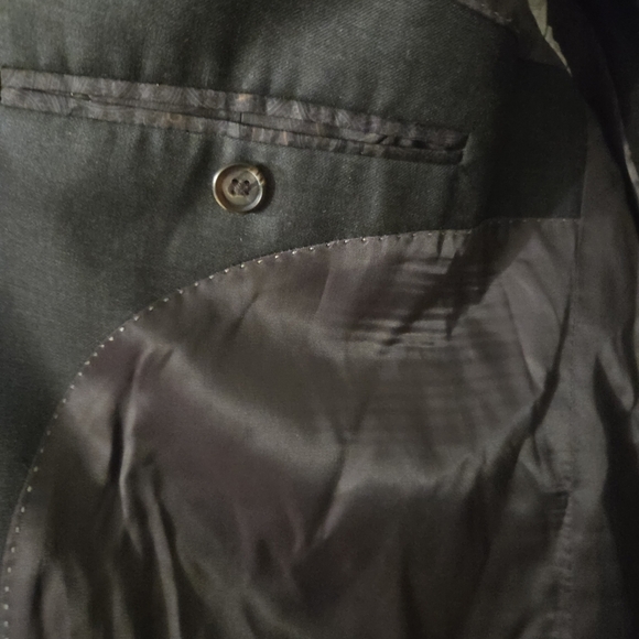 Ralph Lauren Men's Charcoal Black Wool Plaid Blazer Jacket Sport Suit. 48L - Picture 7 of 12